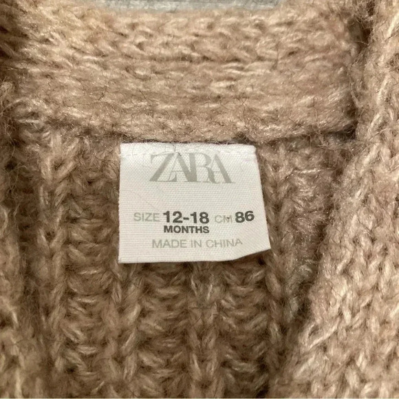 Zara baby Holiday Knitted Cardigans Grandpa Core boho Bundle Of 2 12-18M 2-3y - Picture 5 of 11